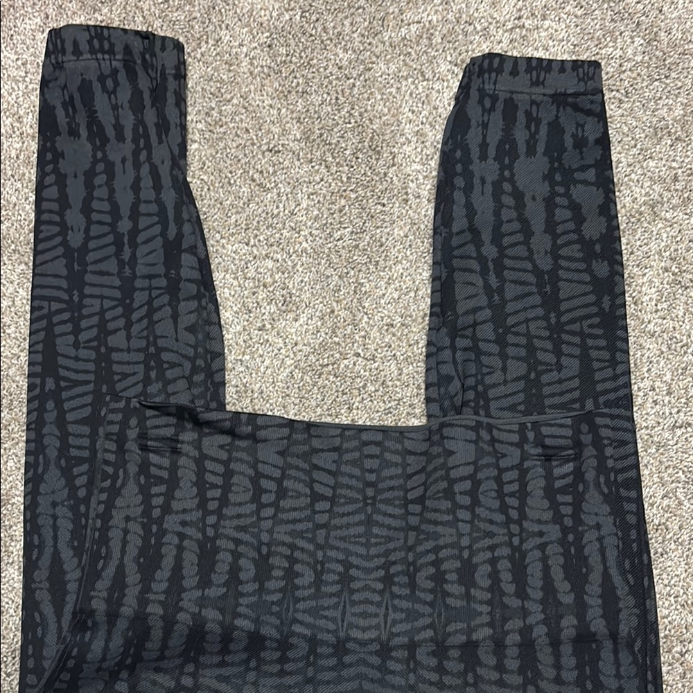 Black Patterned Leggings